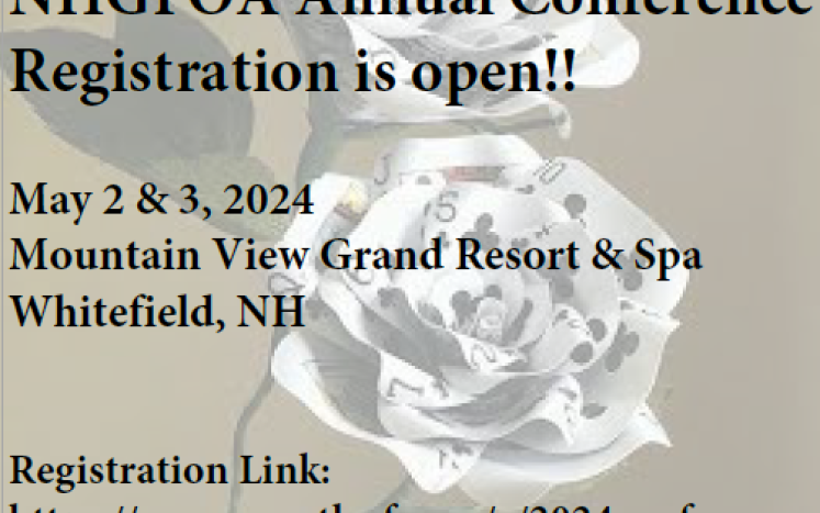 May 2nd & 3rd, 2024 NHGFOA Conference